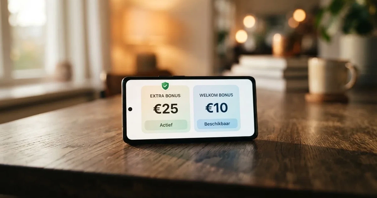 20 euro bonus zonder storting casino NL: €25 en €10 in 2026