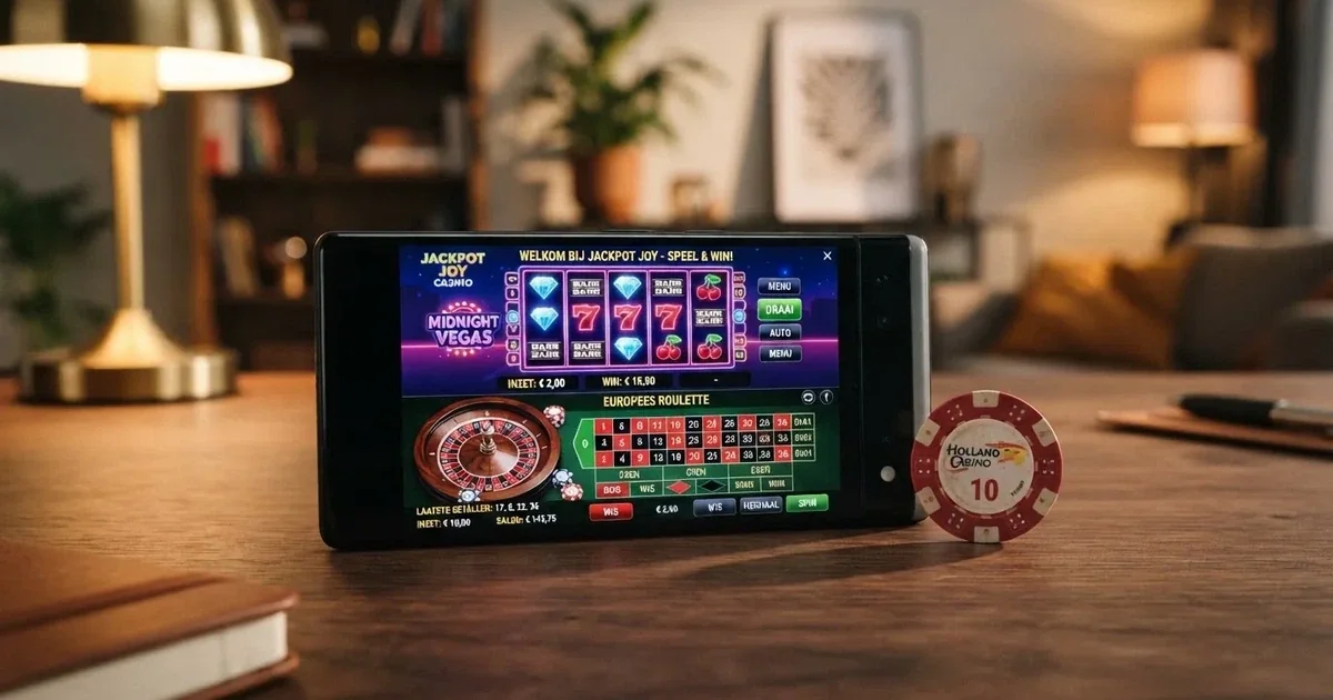 Een overzicht van online casino-betaalmethoden met MiFinity als eWallet in het midden, op een scherm met Nederlandse casino-elementen