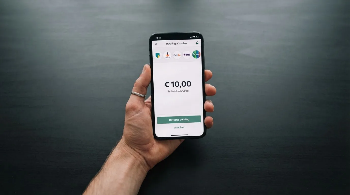 De vertrouwde iDEAL-betaalomgeving tijdens een storting bij een online casino, met bankselectie en bedraginvoer