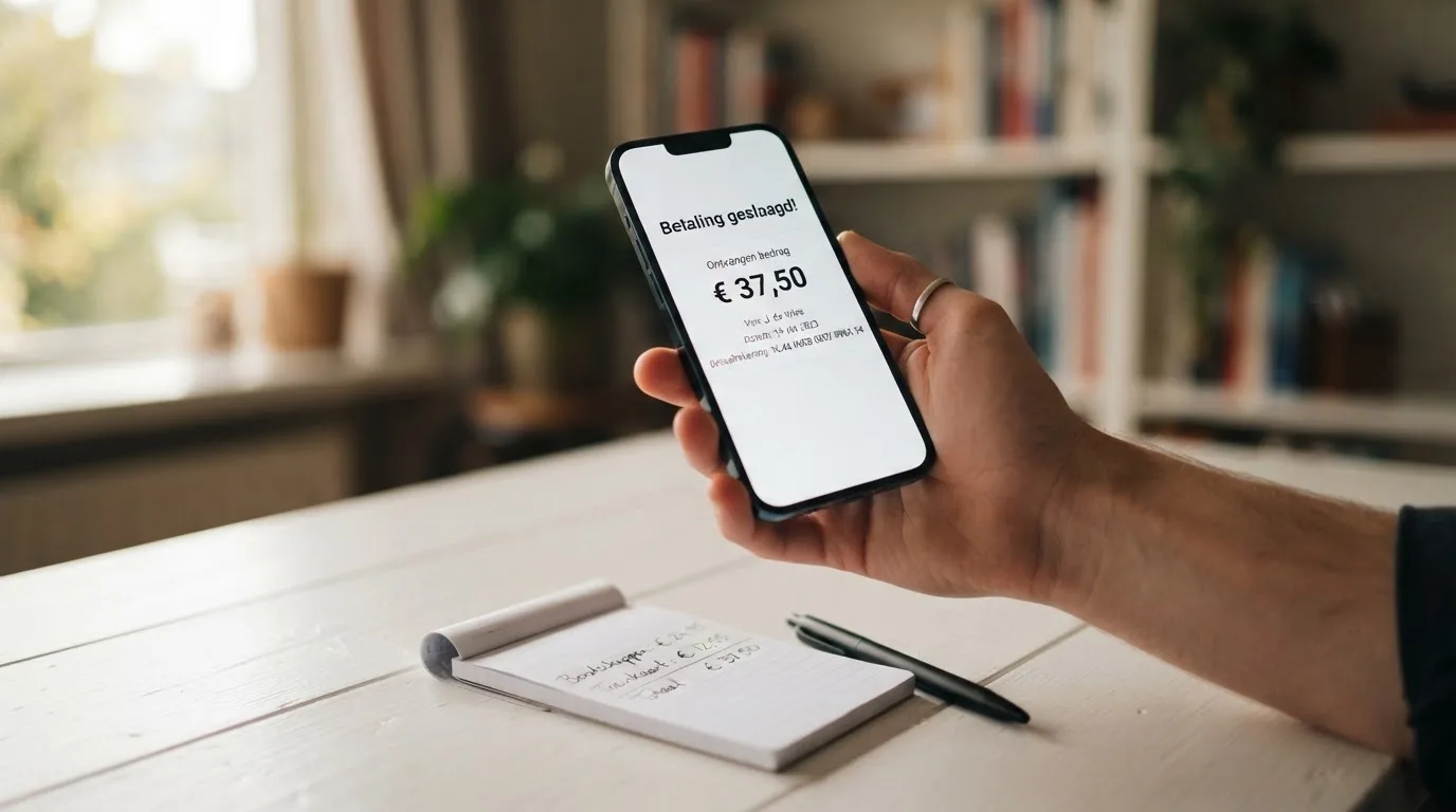 Een stapsgewijze weergave van een MiFinity-storting: van Nederlandse bankrekening via iDEAL naar MiFinity-wallet naar casino